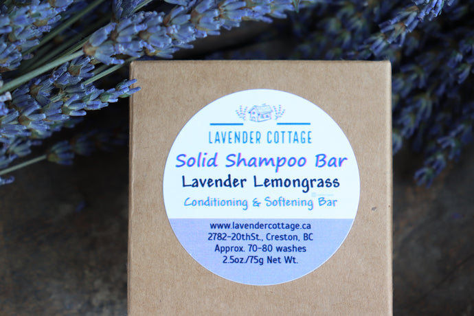 Lavender Lemongrass Solid Shampoo Bar