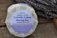 Load image into Gallery viewer, Lavender Lemon Shaving Bar
