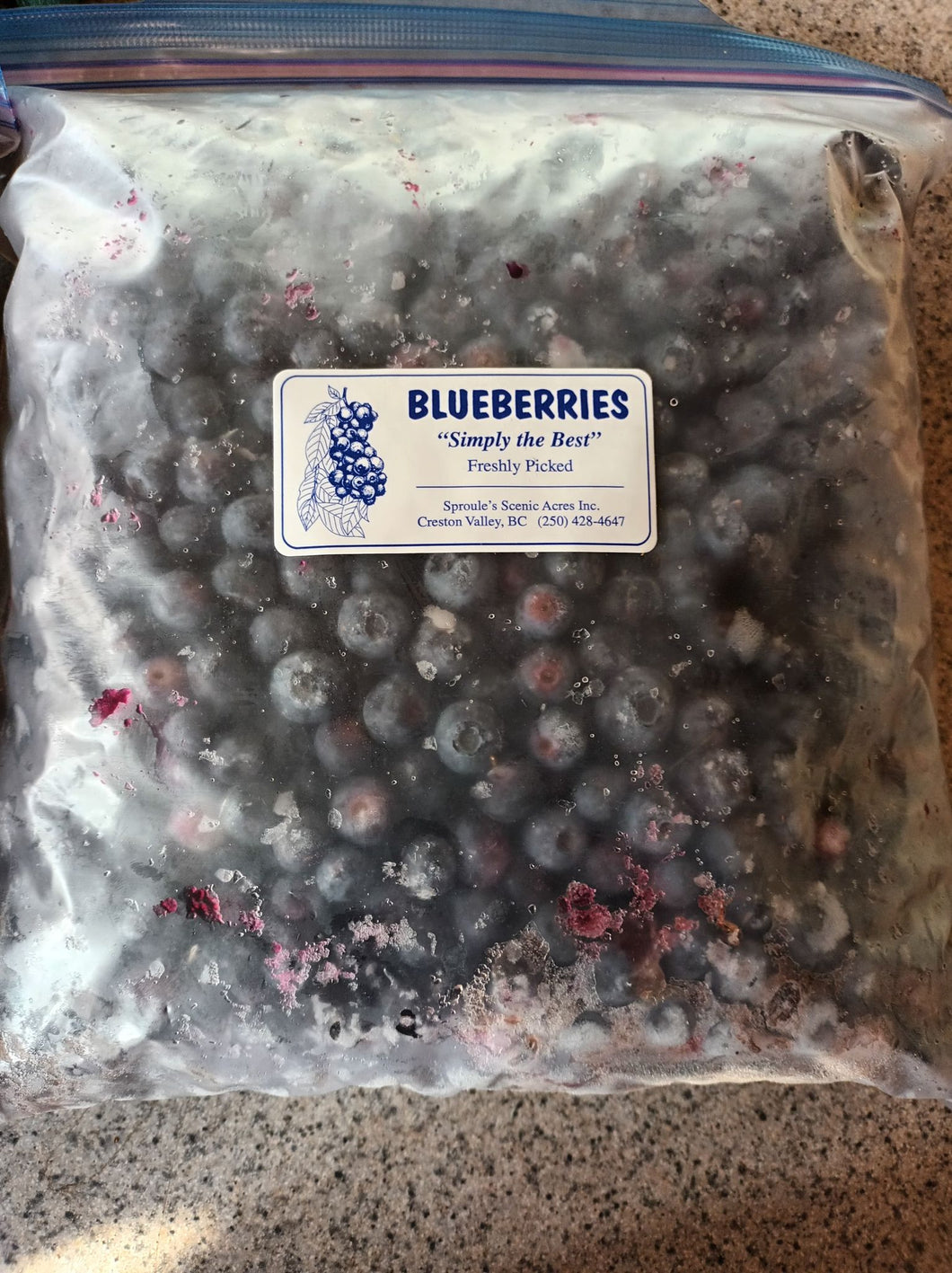 Subscription Package #3 - 1 - 4lb Bag Frozen Blueberries/6months